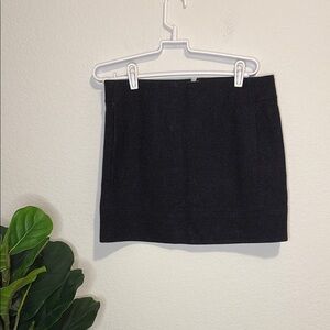 J. Crew Classic dark gray charcoal wool blend Mini Skirt